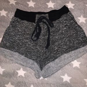 Black and grey shorts